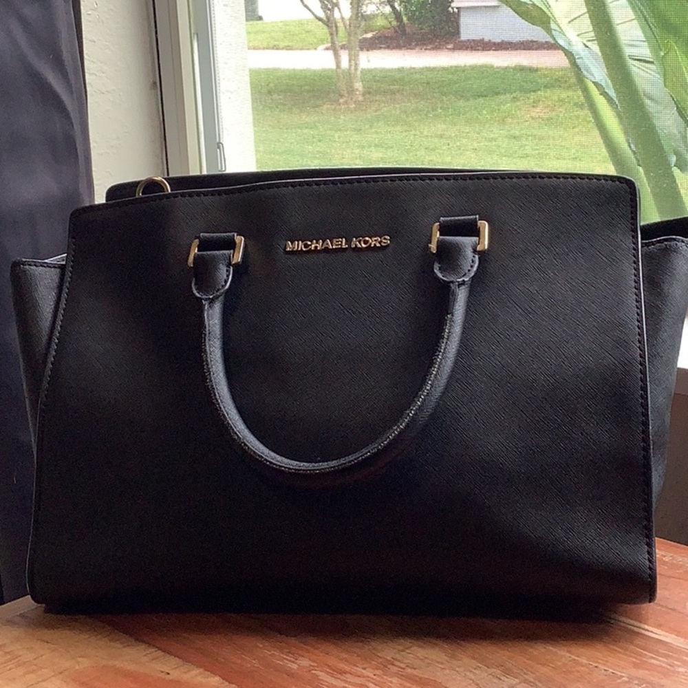 Michael Kors Black Leather Women's Briefcase - Picture 16 of 16